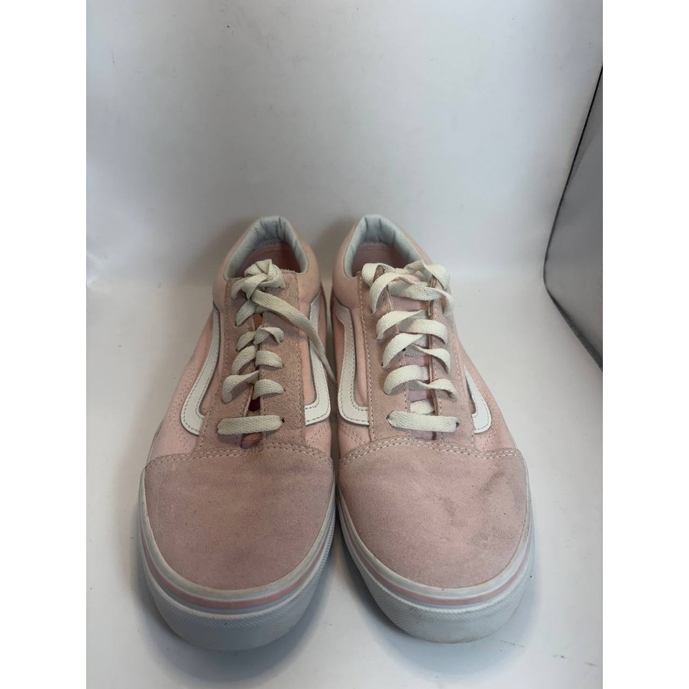 Vans Old Skool Pink Suede Canvas Low Top Sneakers Kids‎ 7 Women 8.5 721356